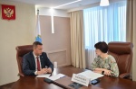 Губернатор Роман Бусаргин провёл встречу с управляющим региональным отделением Волго-Вятского ГУ Центрального банка РФ Екатериной Бирюковой. 